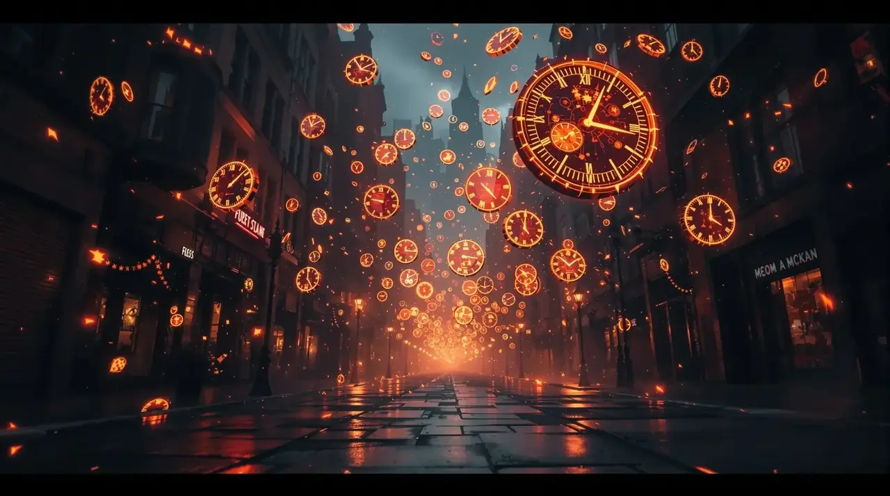时空折返横幅海报